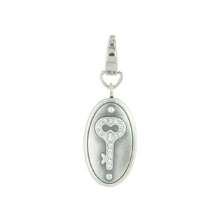 Fossil Anhänger Charms JF87598040 Schloss oval Glassteine