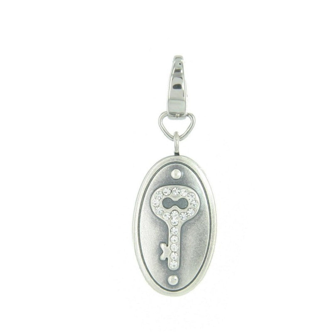 Fossil Anhänger Charms JF87598040 Schloss oval Glassteine