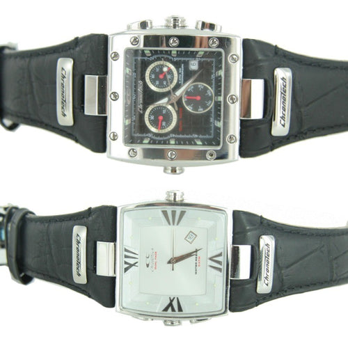 Chronotech Unisex Uhr Chronograph Dual Face CT7686L01