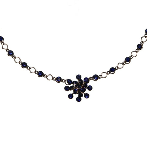 Konplott Halskette Collier Magic Fireball blau Dunkel-indigo