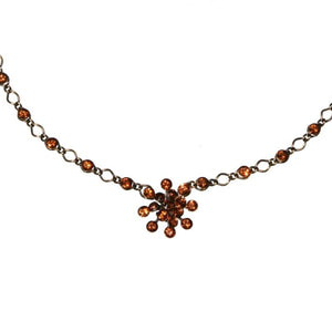 Konplott Halskette Collier Magic Fireball braun Rauchiges topaz