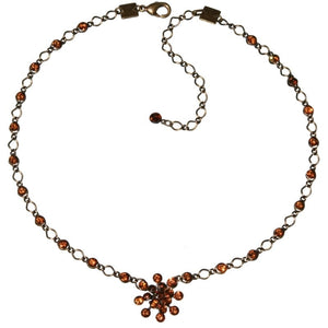 Konplott Halskette Collier Magic Fireball braun Rauchiges topaz