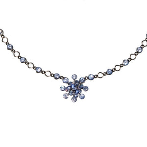 Konplott Halskette Collier Magic Fireball hellblau Hell-Saphir