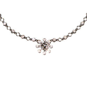 Konplott Halskette Collier Magic Fireball weiß Kristall