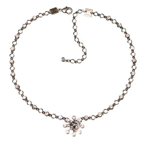 Konplott Halskette Collier Magic Fireball weiß Kristall