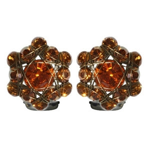 Konplott Ohrringe Ohrclip Bended Lights orange / gelb