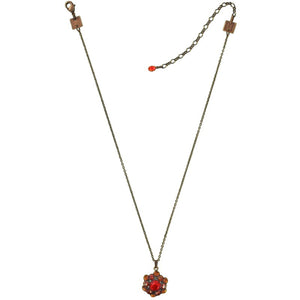 Konplott Halskette hängend Collier Bended Lights orange / gelb