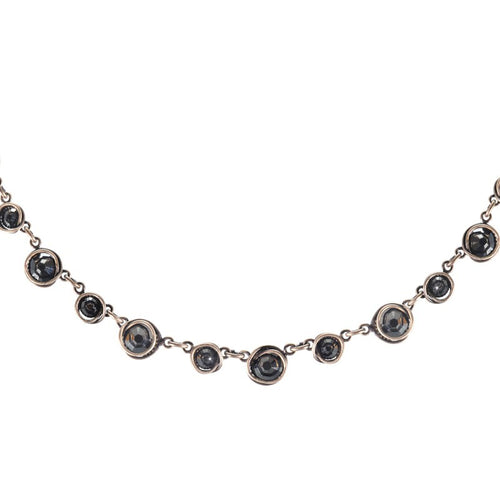 Konplott Halskette Collier Sparkle Twist schwarz