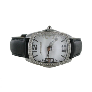 Chronotech Damen Uhr Leder schwarz CT7588LS