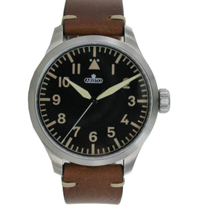 Aristo Herren Uhr Armbanduhr Automatic 7H96 Vintage 47 Leder