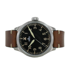 Laden Sie das Bild in den Galerie-Viewer, Aristo Herren Uhr Armbanduhr Automatic 7H96 Vintage 47 Leder