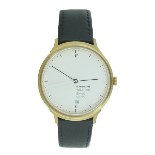 Mondaine Unisex Uhr Helvetica No1 Light Armbanduhr MH1.L2211.LB Leder