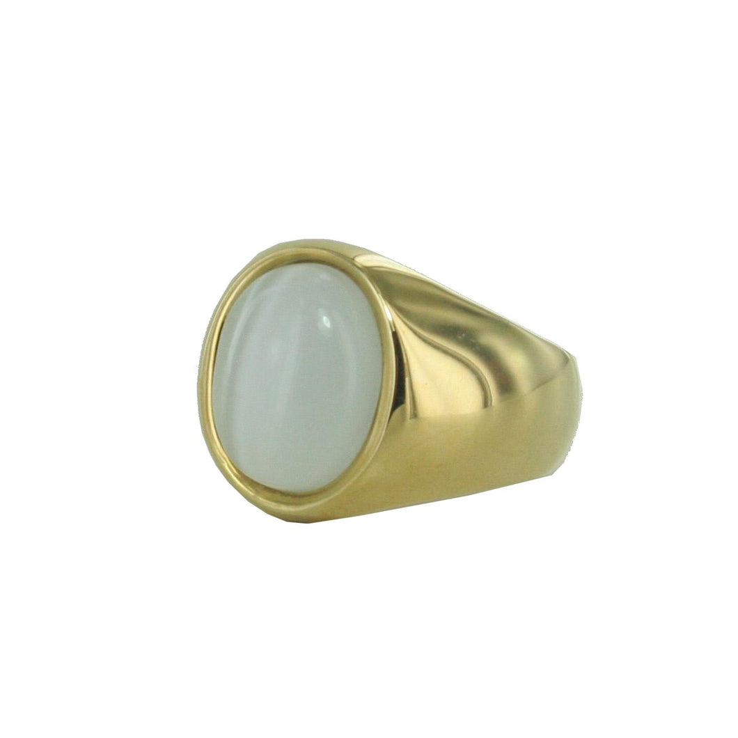 Esprit Damen Ring Edelstahl Gold ESRG12815B1