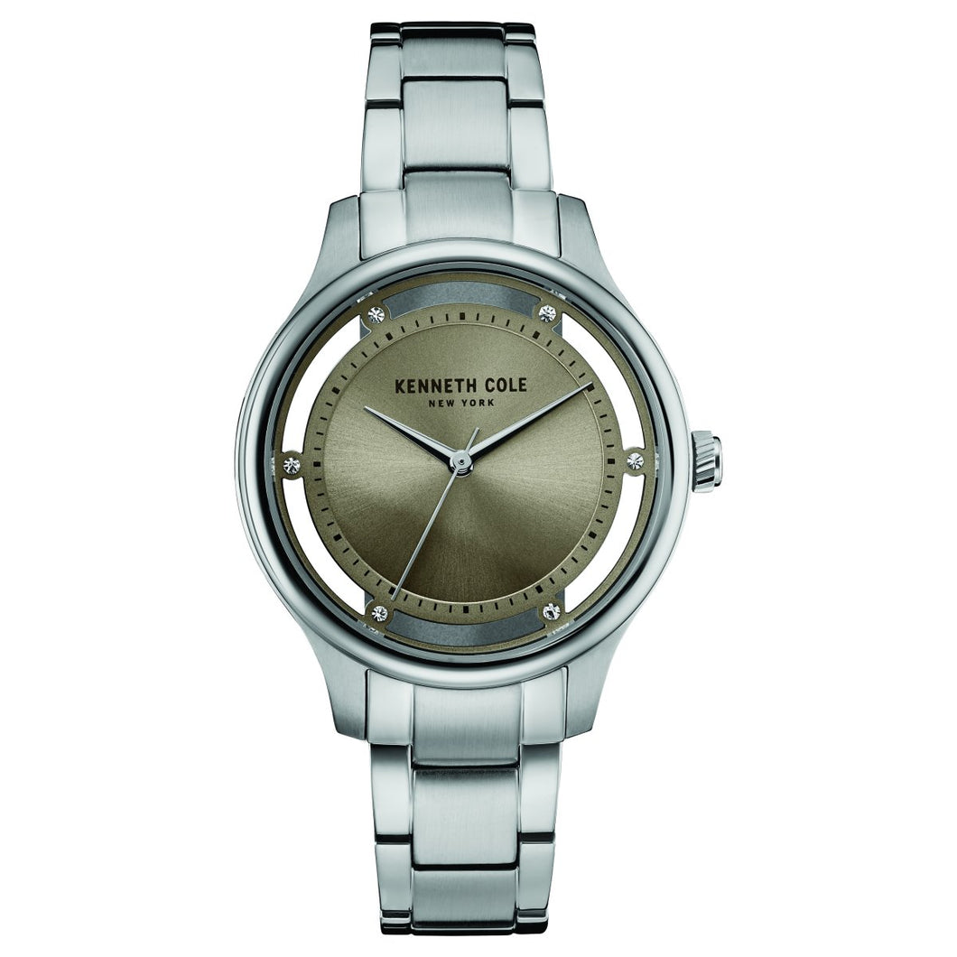 Kenneth Cole New York Damen-Armbanduhr Analog Quarz Edelstahl 10030795