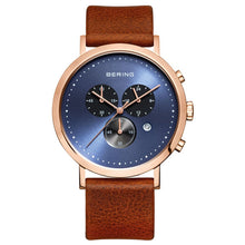 Laden Sie das Bild in den Galerie-Viewer, Bering Herren Uhr Armbanduhr Classic Chronograph - 10540-467-1 Leder