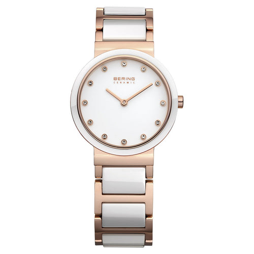 Bering Damen Uhr Armbanduhr Slim Ceramic - 10729-766-1 Edelstahl