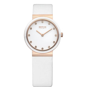 Bering Damen Uhr Armbanduhr Slim Classic- 10729-766 Leder