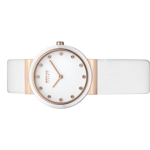 Bering Damen Uhr Armbanduhr Slim Classic- 10729-766 Leder