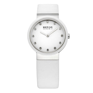 Bering Damen Uhr Armbanduhr Slim Ceramic - 10729-854-1 Leder