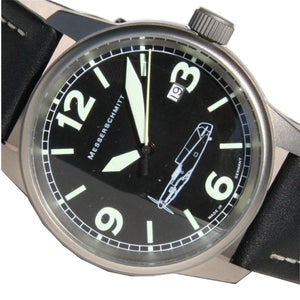 Aristo Herren Messerschmitt Uhr Fliegeruhr Titan ME 109 / 109-M