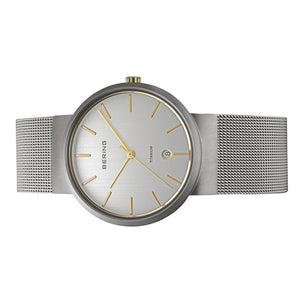 Bering Herren Uhr Armbanduhr Slim Classic - 11036-004 Meshband