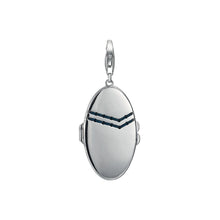 Laden Sie das Bild in den Galerie-Viewer, Esprit Anhänger Charms Silber Denim Medaillon ESCH91121A000