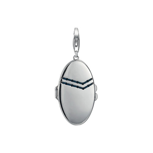Esprit Anhänger Charms Silber Denim Medaillon ESCH91121A000