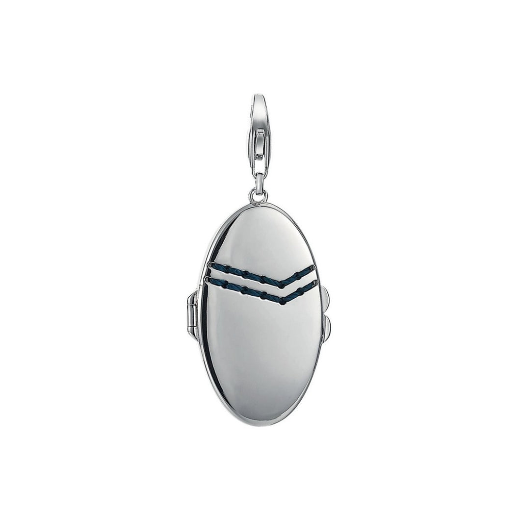 Esprit Anhänger Charms Silber Denim Medaillon ESCH91121A000