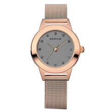 Laden Sie das Bild in den Galerie-Viewer, Bering Damen Uhr Armbanduhr Slim Classic - 11125–369-R Meshband