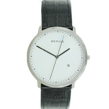 Laden Sie das Bild in den Galerie-Viewer, Bering Herren Uhr Armbanduhr Slim Classic - 11139-404 Leder Kroko