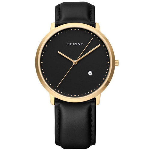 Bering Herren Uhr Armbanduhr Slim Classic - 11139-452-1 Leder