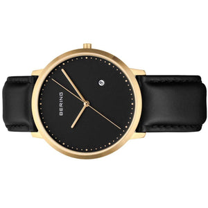 Bering Herren Uhr Armbanduhr Slim Classic - 11139-452-1 Leder