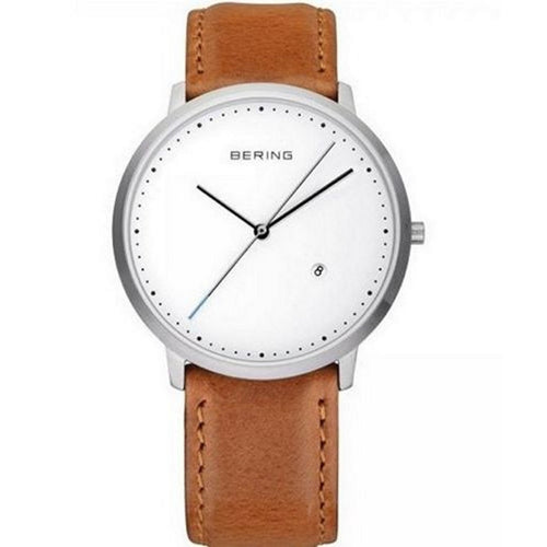 Bering Herren Uhr Armbanduhr Slim Classic - 11139-504-s-1 Leder