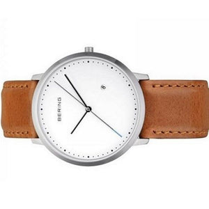 Bering Herren Uhr Armbanduhr Slim Classic - 11139-504-s-1 Leder