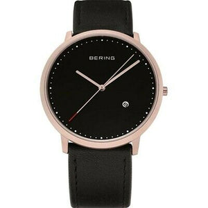 Bering Herren Uhr Armbanduhr Slim Classic - 11139-534 Leder