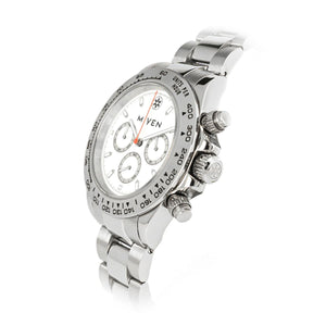 MIYEN MUNICH Herren Uhr Chrono Sport Racinguhr Analog Quarz Voyager 1140-23-3 Edelstahl