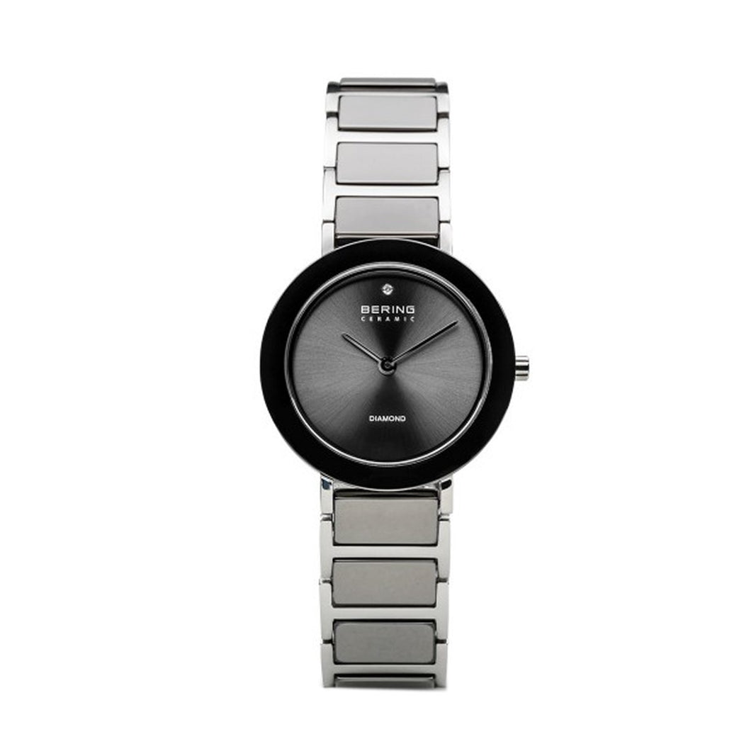 Bering Damen Uhr Armbanduhr Slim Classic - 11429-Charity2-1 Edelstahl