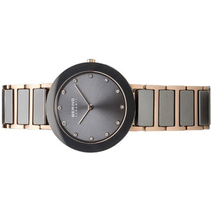Bering Damen Uhr Armbanduhr Slim Ceramic - 11435-769 Edelstahl