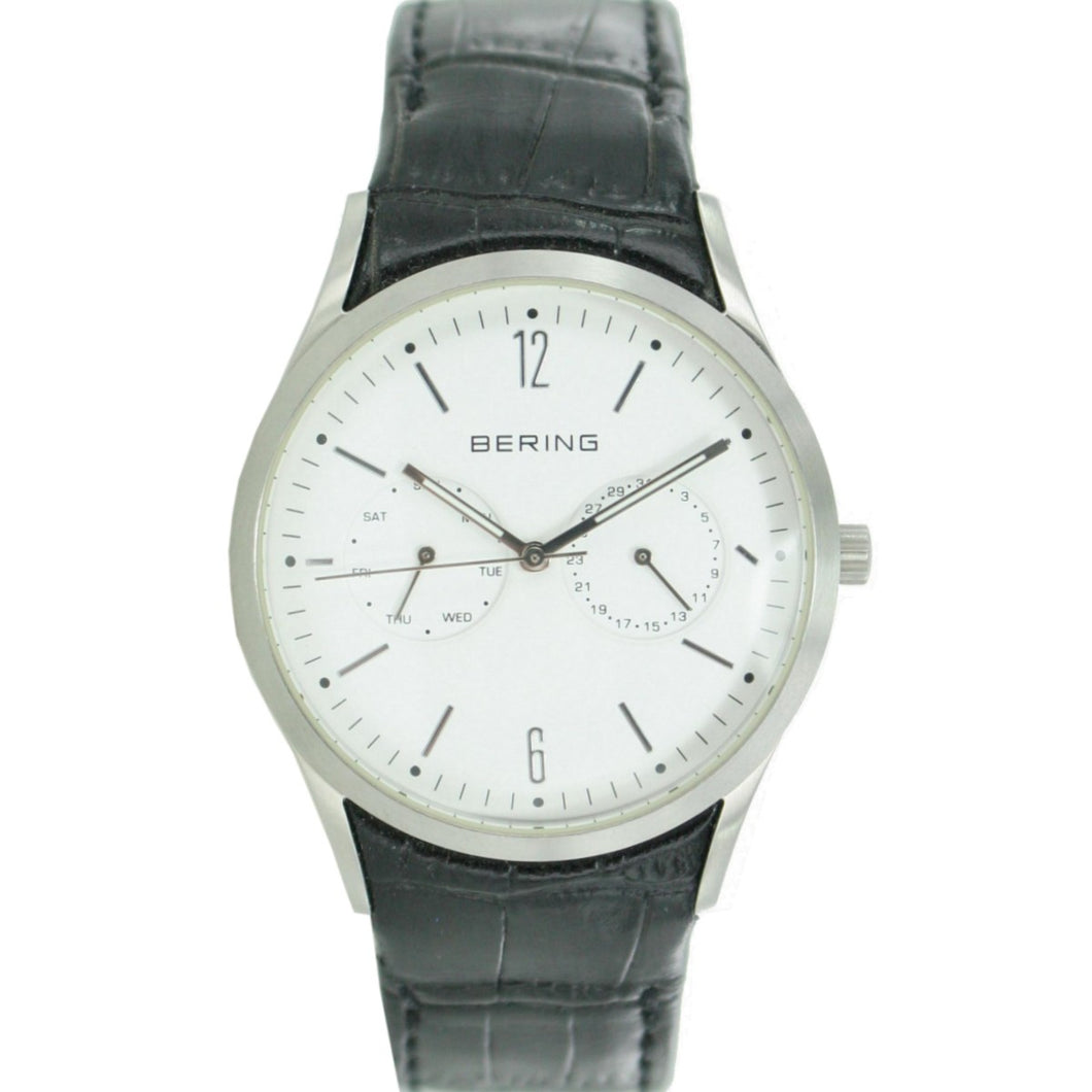 Bering Herren Uhr Armbanduhr Slim Classic - 11839-404 Leder