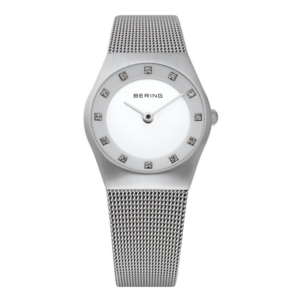 Bering Damen Uhr Armbanduhr Slim Classic - 11927-000-1 Meshband
