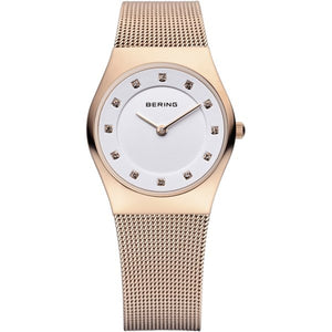 Bering Damen Uhr Armbanduhr Slim Classic - 11927-366-1 Meshband