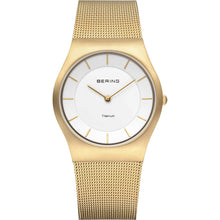 Laden Sie das Bild in den Galerie-Viewer, Bering Damen Uhr Armbanduhr Titan Slim Classic - 11935-334 Meshband