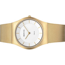 Laden Sie das Bild in den Galerie-Viewer, Bering Damen Uhr Armbanduhr Titan Slim Classic - 11935-334 Meshband