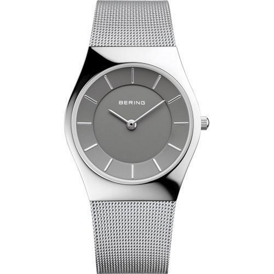 Bering Damen Uhr Armbanduhr Slim Classic - 11936-309 Meshband