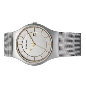 Bering Herren Uhr Armbanduhr Classic - 11938-001 Meshband