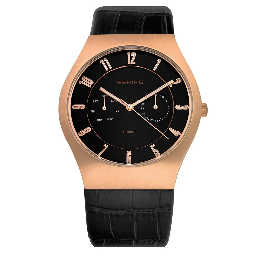 Bering Herren Uhr Armbanduhr Slim Classic - 11939-462 Leder