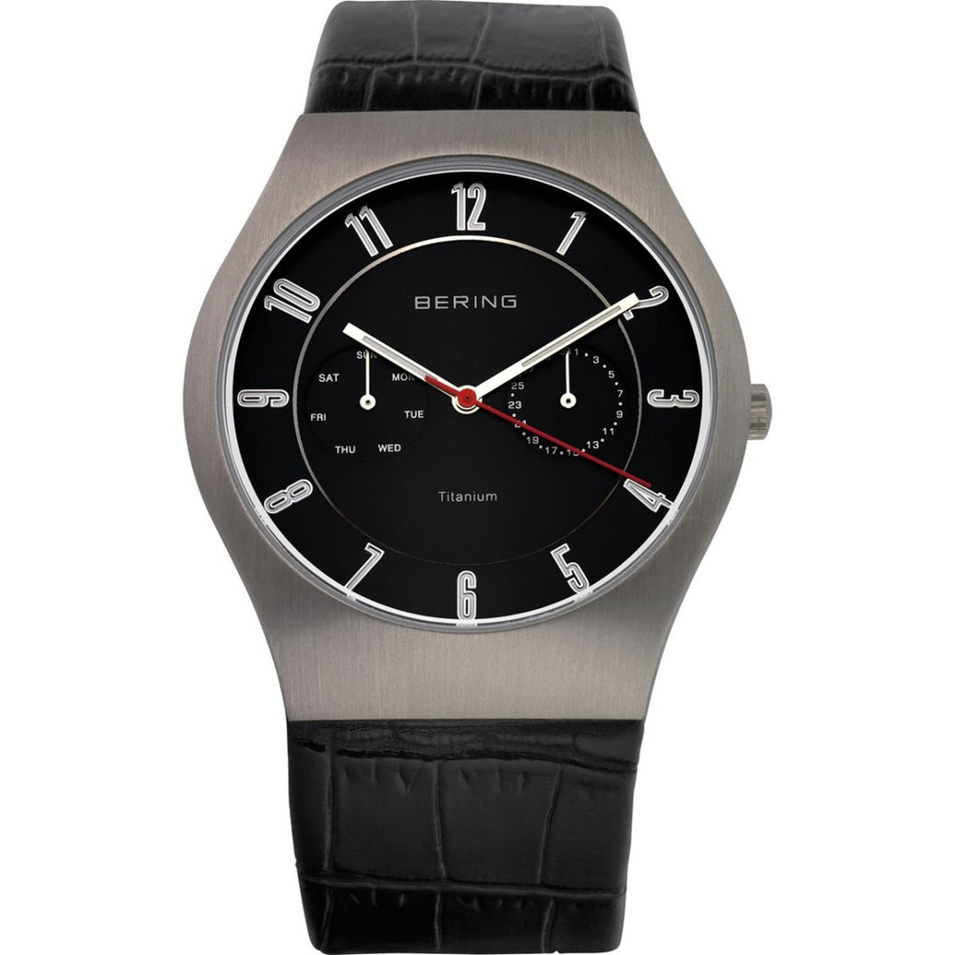 Bering Herren Uhr Armbanduhr Slim Classic - 11939-472 Leder