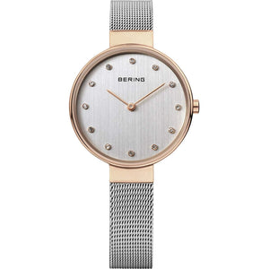 Bering Damen Uhr Armbanduhr Slim Classic - 12034-064-1 Meshband