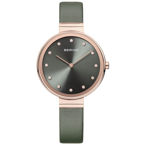 Bering Damen Uhr Armbanduhr Slim Classic - 12034-667-1 Leder