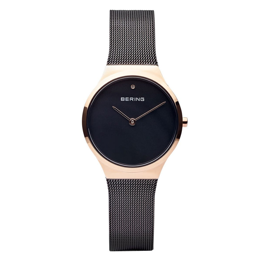 Bering Damen Uhr Armbanduhr Classic - 12131-166 Meshband